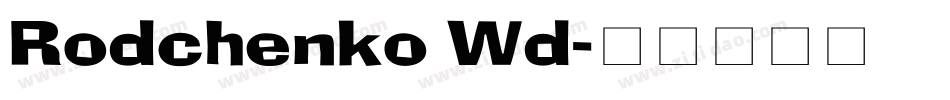Rodchenko Wd字体转换